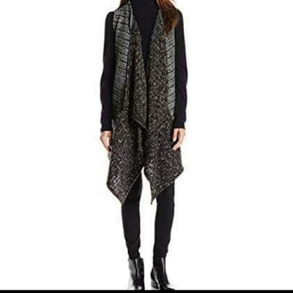 Sanctuary Oversized Wool Blend Knit Sweater Vest